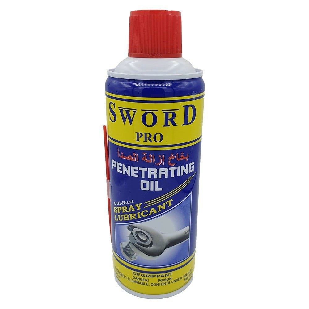 بخّاخ SWORD PRO SW800 أزرق وأصفر بغطاء أحمر وتيوب للتوجيه